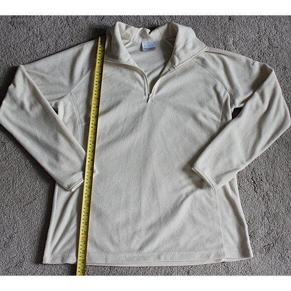 Columbia - sz XL - Women's 1/4-Zip Fleece Pullover in Ivory - Excellent NEW - Picture 6 of 8